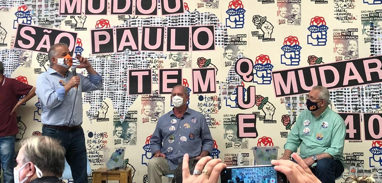 Márcio França e Ciro Gomes (Foto: Reprodução/Twitter) Márcio França e Ciro Gomes
