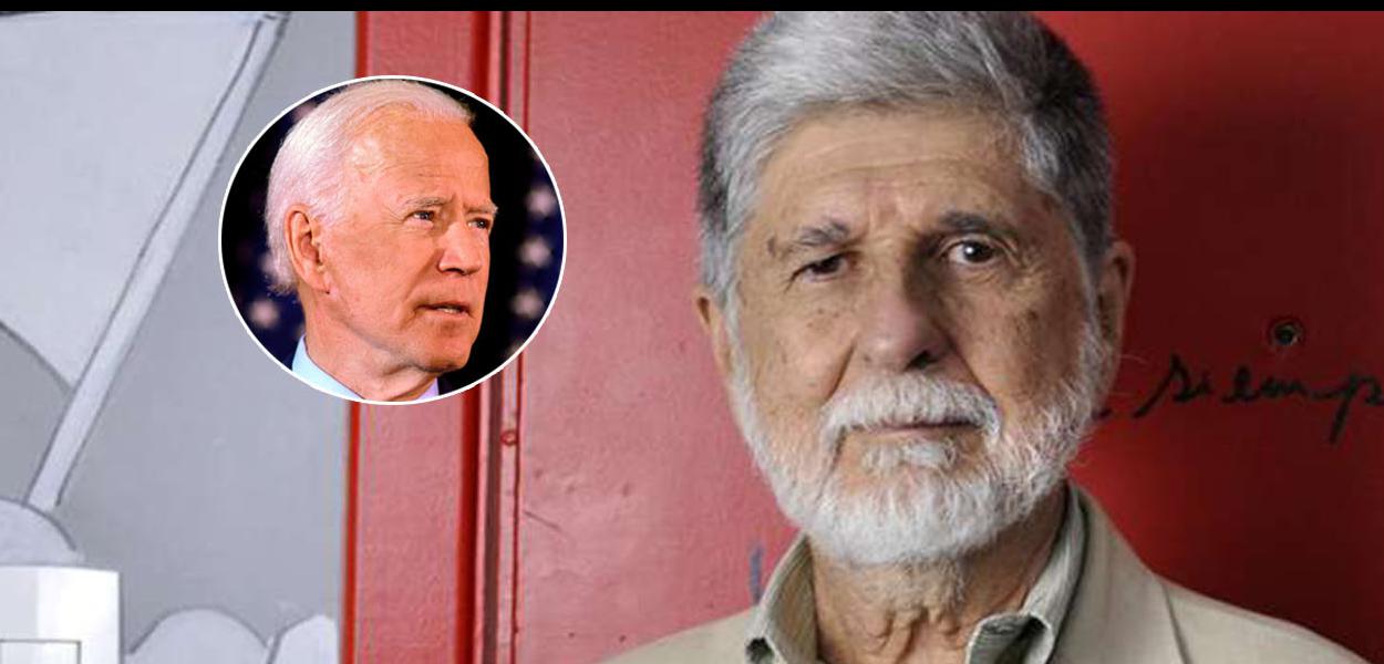 Joe Biden e Celso Amorim (Foto: Reuters / Brasil 247) Joe Biden e Celso Amorim