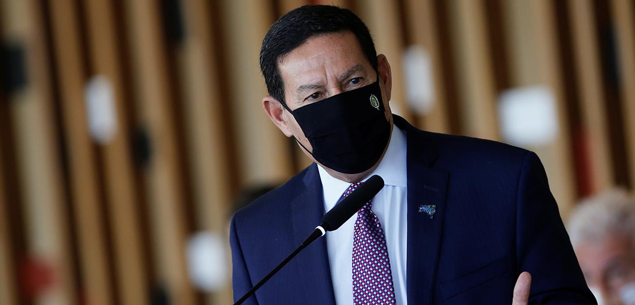 Hamilton Mourão durante cerimônia no Palácio Itamaraty, em Brasília (Foto: REUTERS/Adriano Machado) Hamilton Mourão durante cerimônia no Palácio Itamaraty, em Brasília
