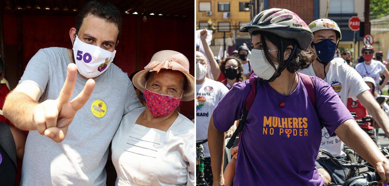 Boulos e Manuela D'Ávila (Foto: Reprodução) Boulos e Manuela D'Ávila