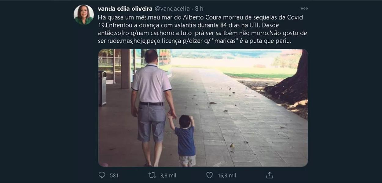 Brasileira que perdeu o marido para a Covid se revolta com discurso de Bolsonaro. (Foto: Reprodução) Brasileira que perdeu o marido para a Covid se revolta com discurso de Bolsonaro.