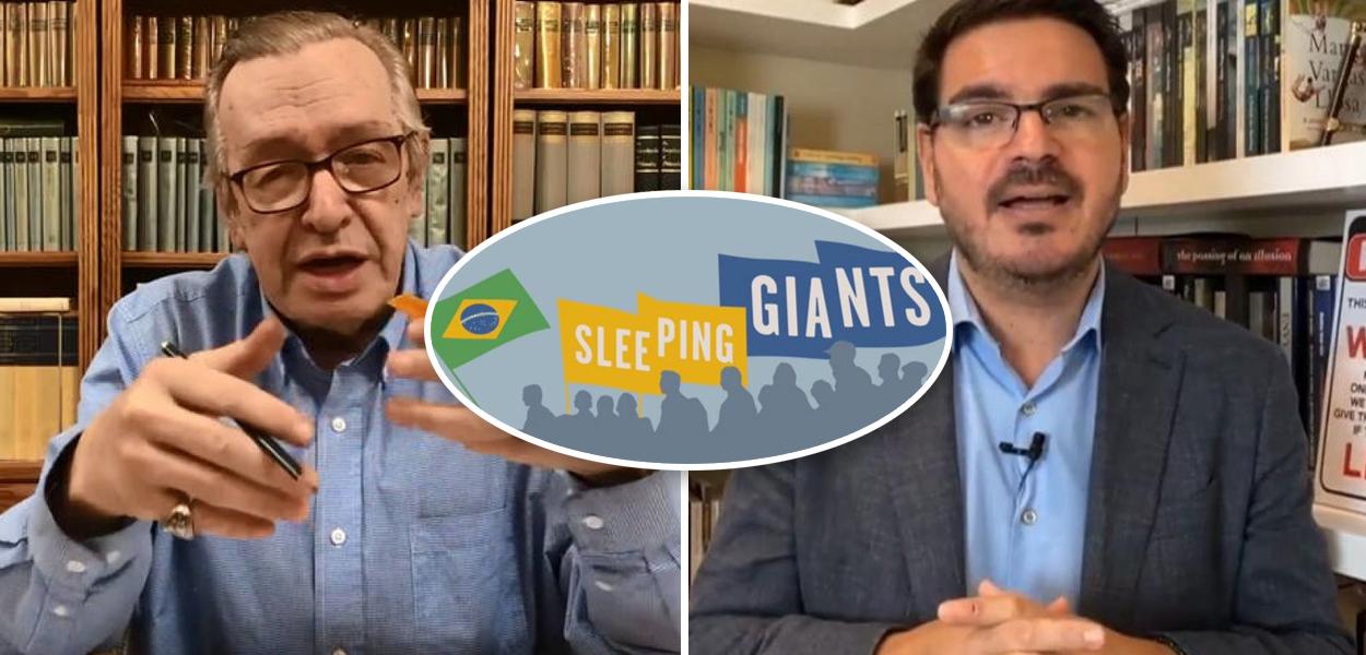 Olavo de Carvalho e Rodrigo Constantino (Foto: Reprodução) Olavo de Carvalho e Rodrigo Constantino