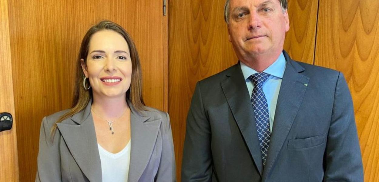 Patrícia Domingos e Jair Bolsonaro (Foto: Divulgação) Patrícia Domingos e Jair Bolsonaro