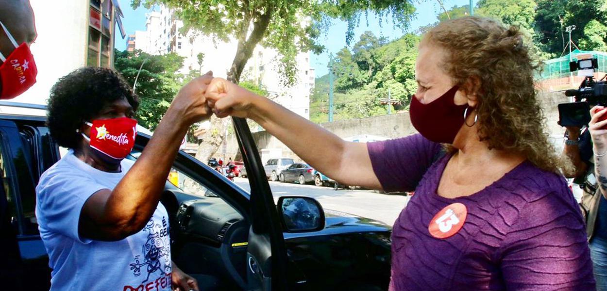 Benedita da Silva e Jandira Feghali (Foto: Reprodução/Twitter) Benedita da Silva e Jandira Feghali
