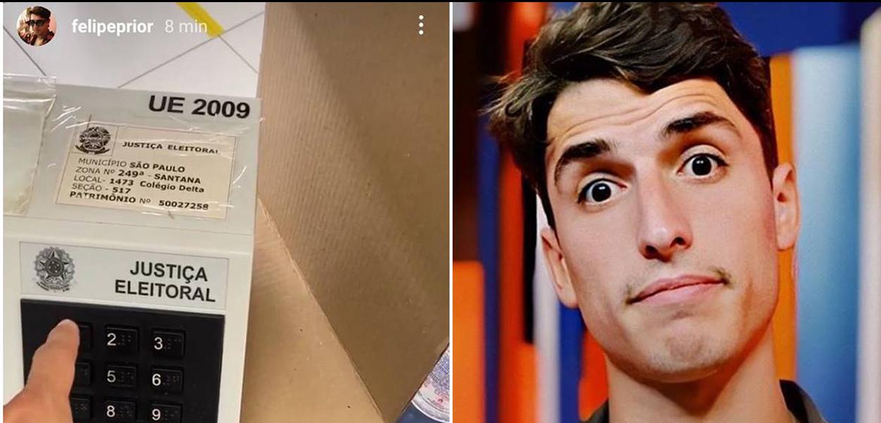 Ex-BBB Felipe Prior se envolve em mais uma polêmica e comete crime eleitoral (Foto: REPRODUÇÃO) Ex-BBB Felipe Prior se envolve em mais uma polêmica e comete crime eleitoral