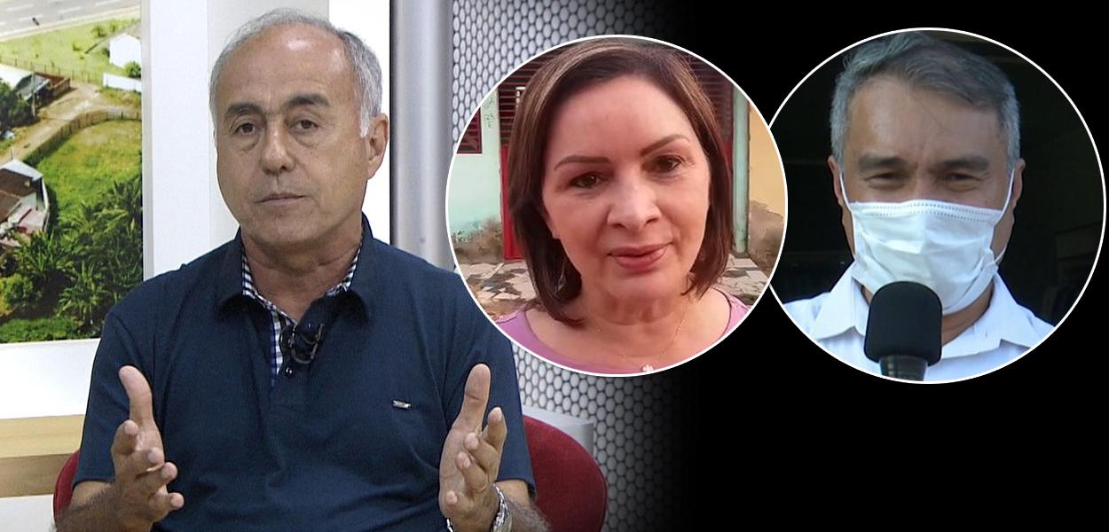 Tião Bocalom, Socorro Neri e Minoru Kinpara (Foto: Reprodução) Tião Bocalom, Socorro Neri e Minoru Kinpara