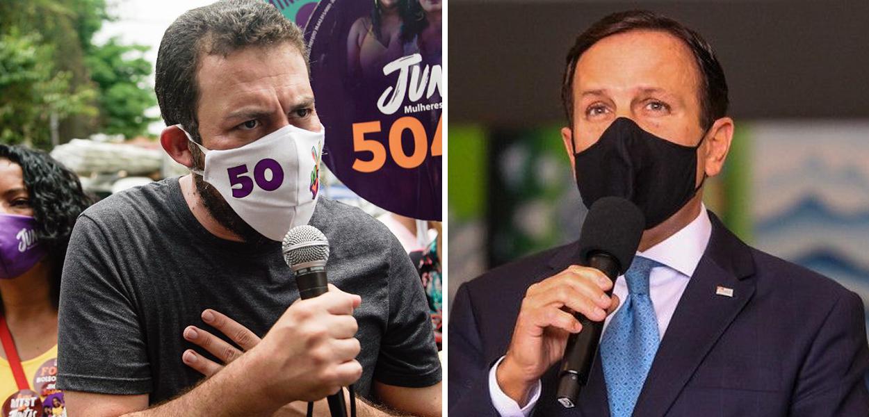 Guilherme Boulos e João Doria (Foto: Twitter | Divulgação/Secom) Guilherme Boulos e João Doria