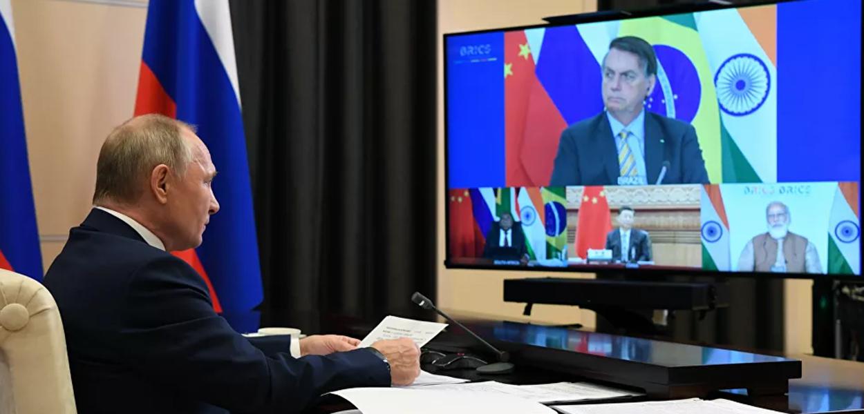 Putin e Bolsonaro (Foto: Sputnik/Aleksei Nikolsk) Putin e Bolsonaro