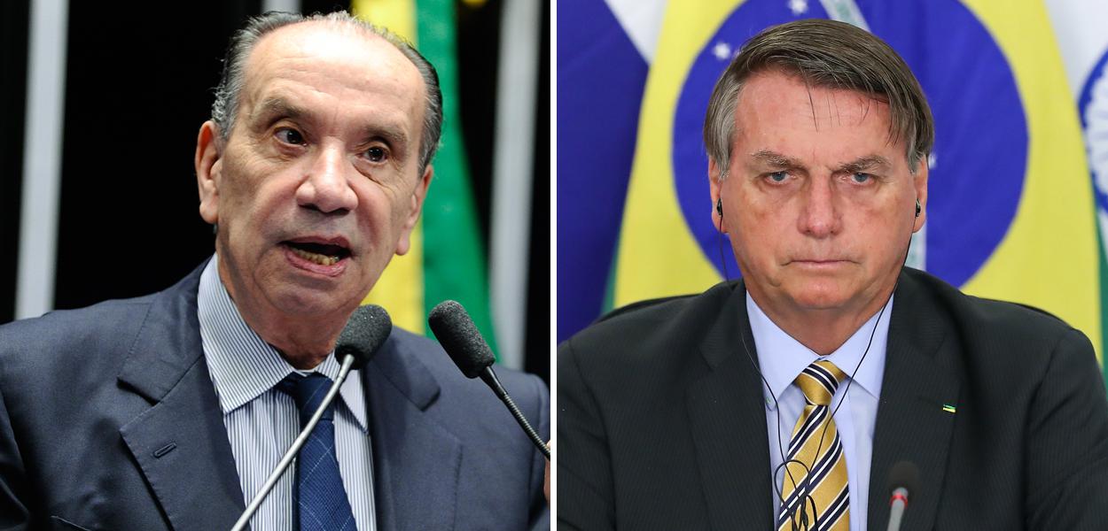 Aloysio Nunes e Jair Bolsonaro (Foto: Pedro França/Agência Senado | Marcos Corrêa/PR) Aloysio Nunes e Jair Bolsonaro