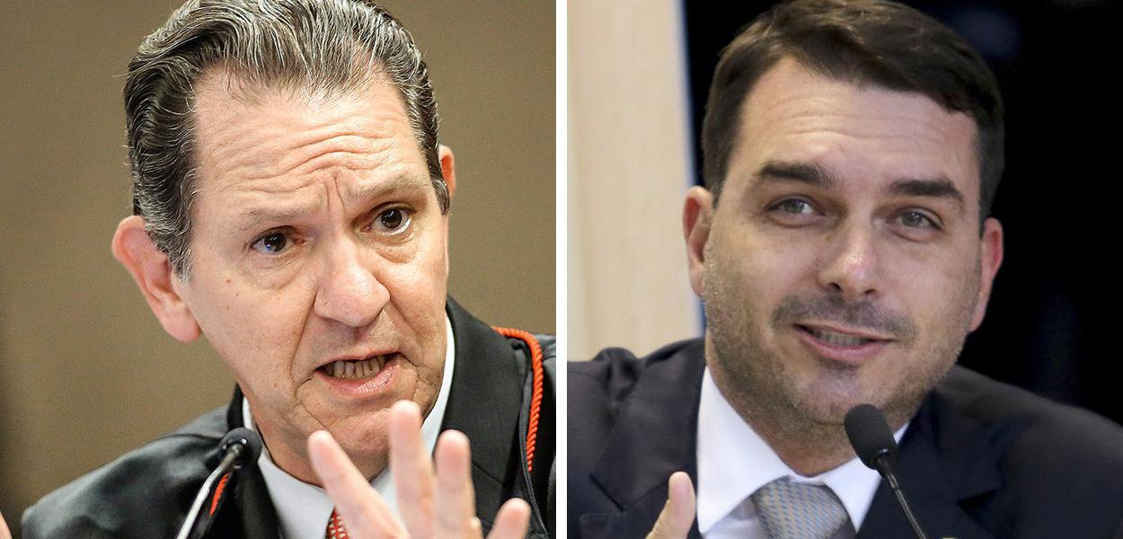 João Otávio de Noronha e Flávio Bolsonaro (Foto: Roberto Jayme/ASICS/TSE | Wilson Dias/Agência Brasil) João Otávio de Noronha e Flávio Bolsonaro