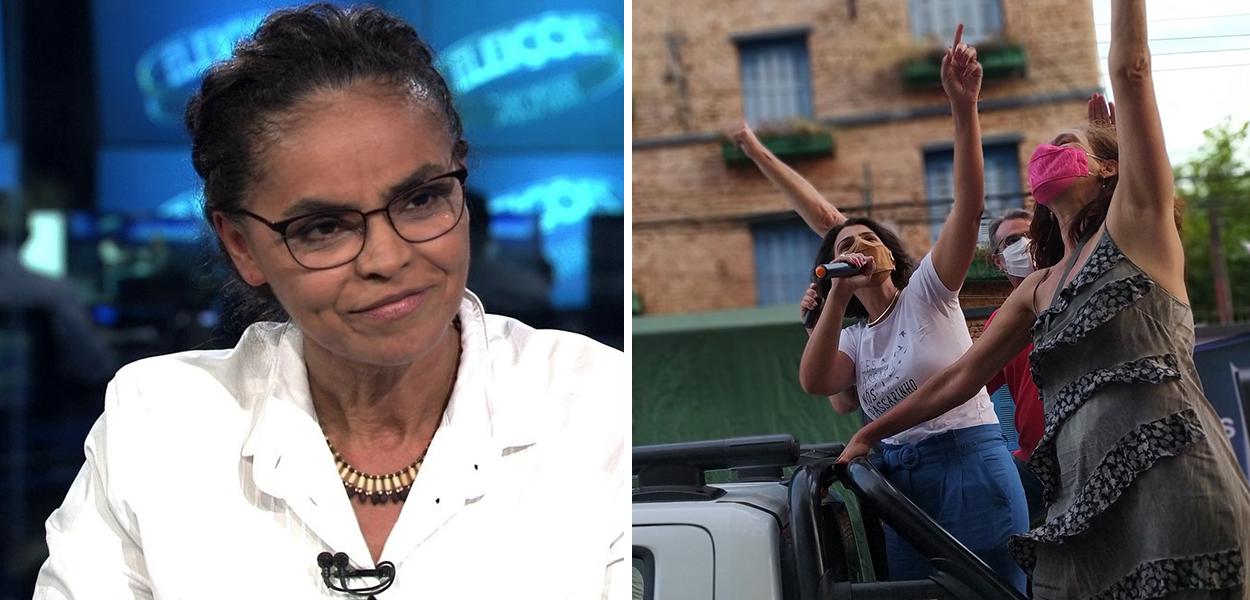 Marina Silva e Manuela d'Ávila (Foto: Reprodução) Marina Silva e Manuela d'Ávila