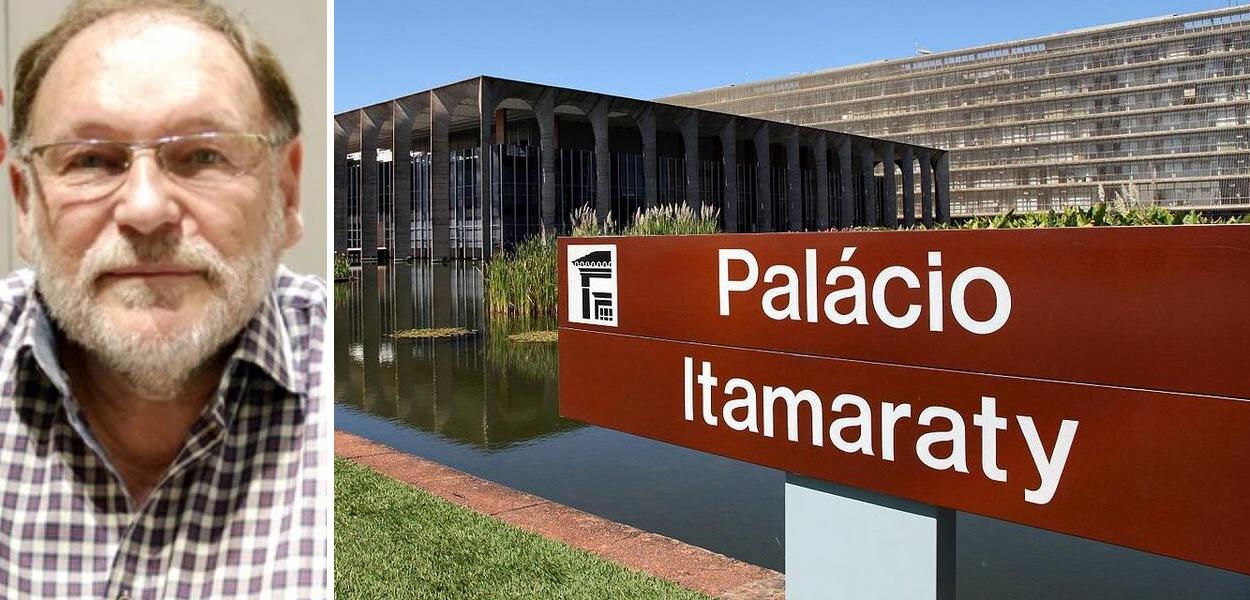 Milton Blay e Palácio Itamaraty (Foto: Reprodução | ABr) Milton Blay e Palácio Itamaraty