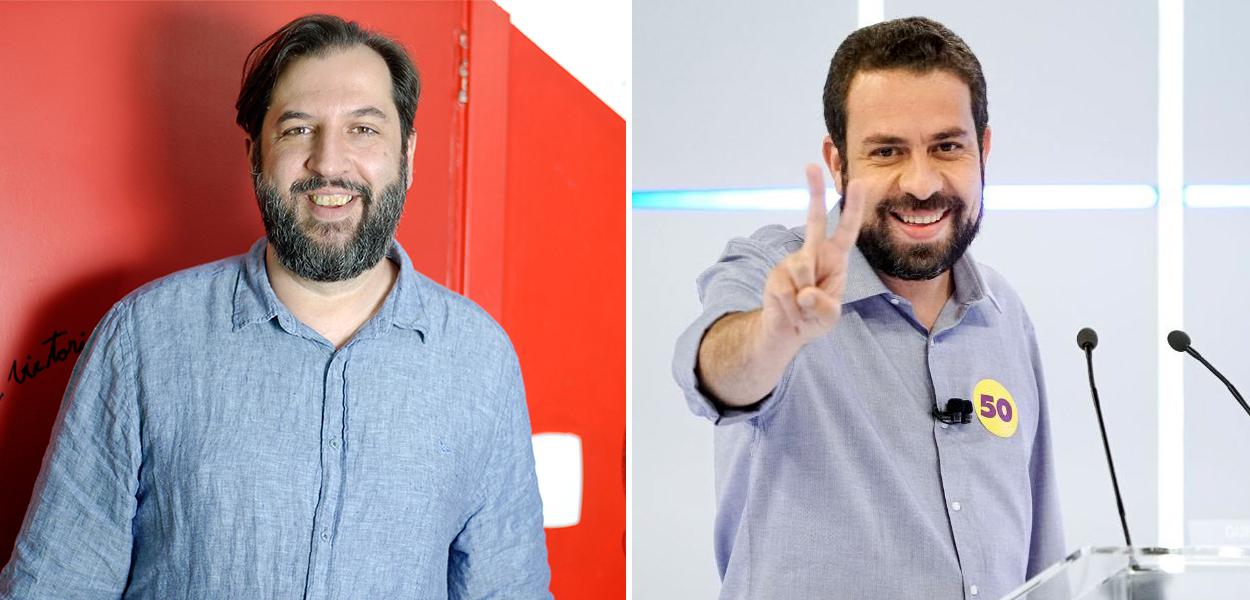 Fernando Guimarães e Guilherme Boulos (Foto: Felipe L. Gonçalves/Brasil247 | Reprodução) Fernando Guimarães e Guilherme Boulos