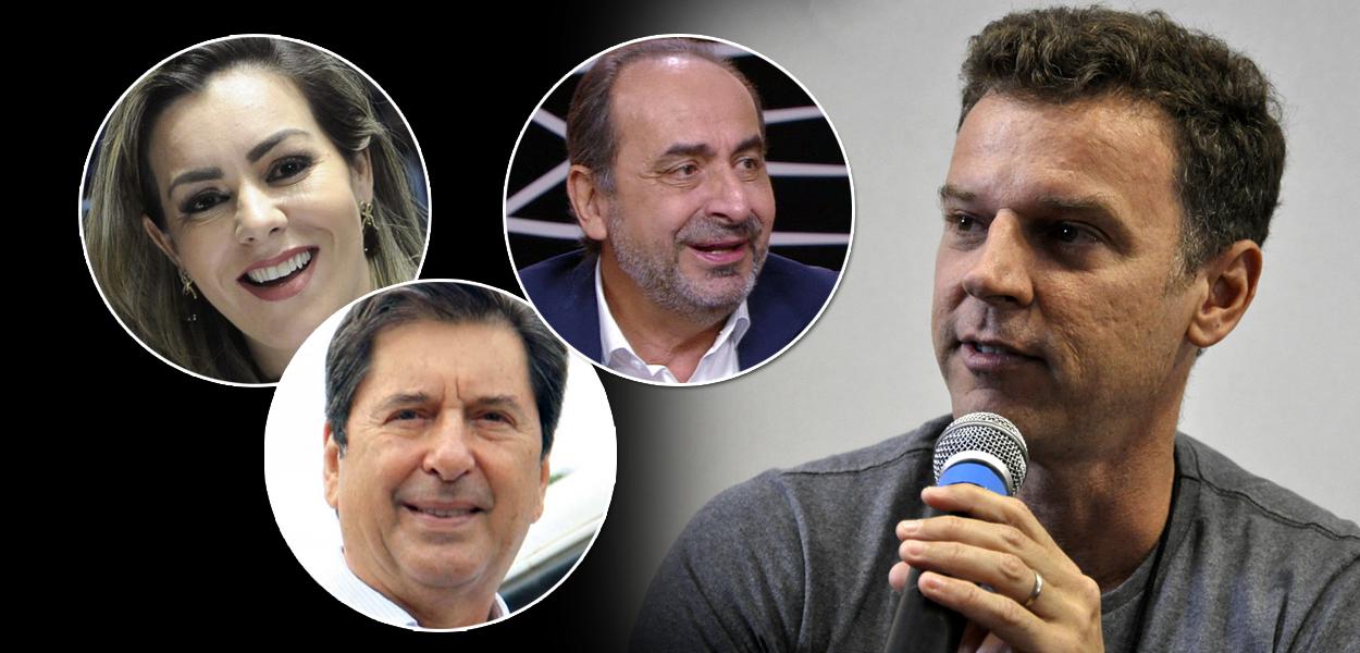 Cinthia Ribeiro, Maguito Vilela, Alexandre Kalil e Eduardo Moreira (Foto: Felipe L. Gonçalves/Brasil247 | Divulgação) Cinthia Ribeiro, Maguito Vilela, Alexandre Kalil e Eduardo Moreira