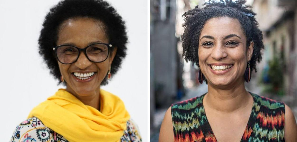 Ana Lúcia Martins e Marielle Franco (Foto: Reprodução) Ana Lúcia Martins e Marielle Franco