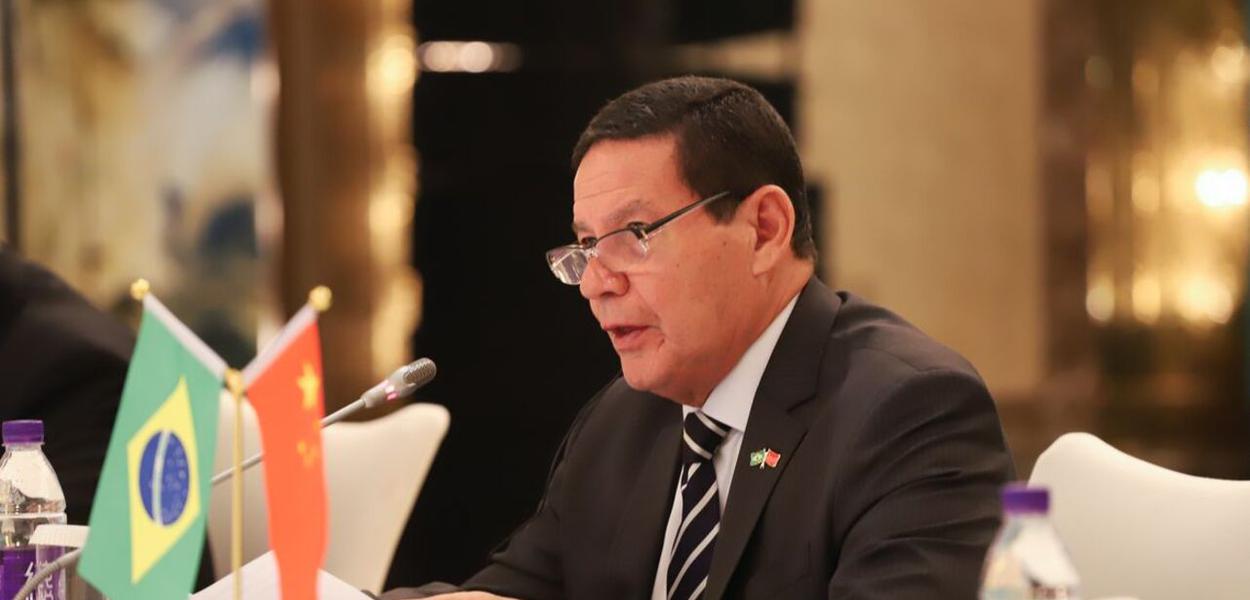 O vice-presidente Hamilton Mourão em visita à China, em maio de 2019 (Foto: Agência Brasil) O vice-presidente Hamilton Mourão em visita à China, em maio de 2019