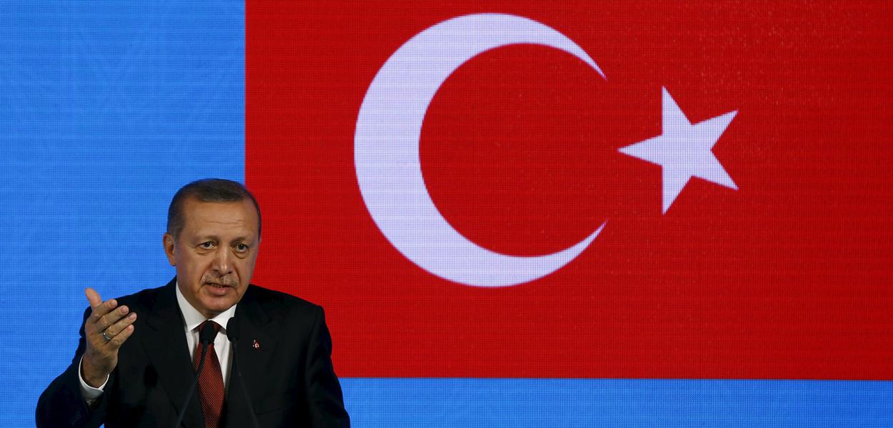 Erdogan, presidente da Turquia (Foto: OSMAN ORSAL) Erdogan, presidente da Turquia