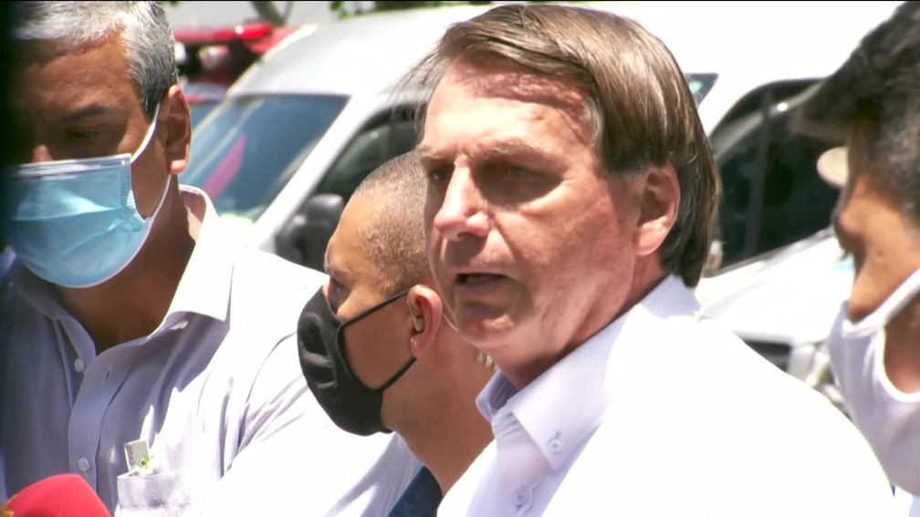 Bolsonaro votou na zona oeste do Rio de Janeiro; Foto: Reprodução/TV Globo