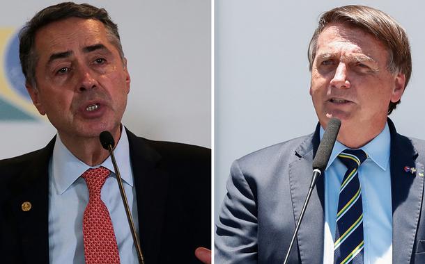 Luís Roberto Barroso e Jair Bolsonaro (Foto: Marcello Casal Jr /Agência Brasil | Alan Santos/PR) Luís Roberto Barroso e Jair Bolsonaro