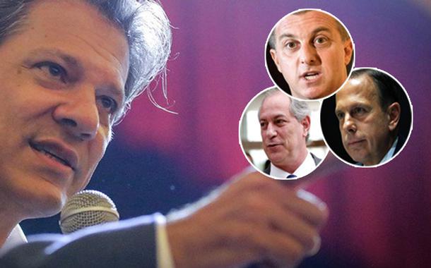 Fernando Haddad, Ciro Gomes, Luciano Huck e João Doria (Foto: Ricardo Stuckert / Reuters / Reprodução) Fernando Haddad, Ciro Gomes, Luciano Huck e João Doria
