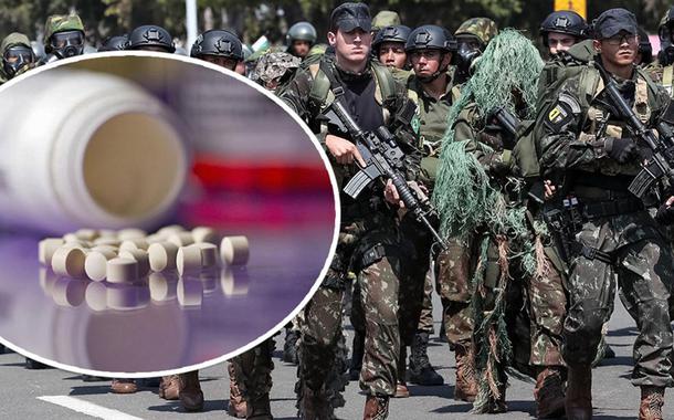 Cloroquina e o Exército brasileiro (Foto: Reuters | Marcos Corrêa/PR) Cloroquina e o Exército brasileiro