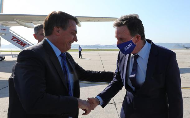 Jair Bolsonaro e Marcelo Crivella (Foto: Marcos Corrêa - PR) Jair Bolsonaro e Marcelo Crivella