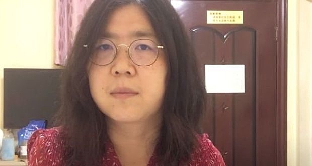 Blogueira Zhang Zhan (Foto: Reprodução/Youtube) Blogueira Zhang Zhan