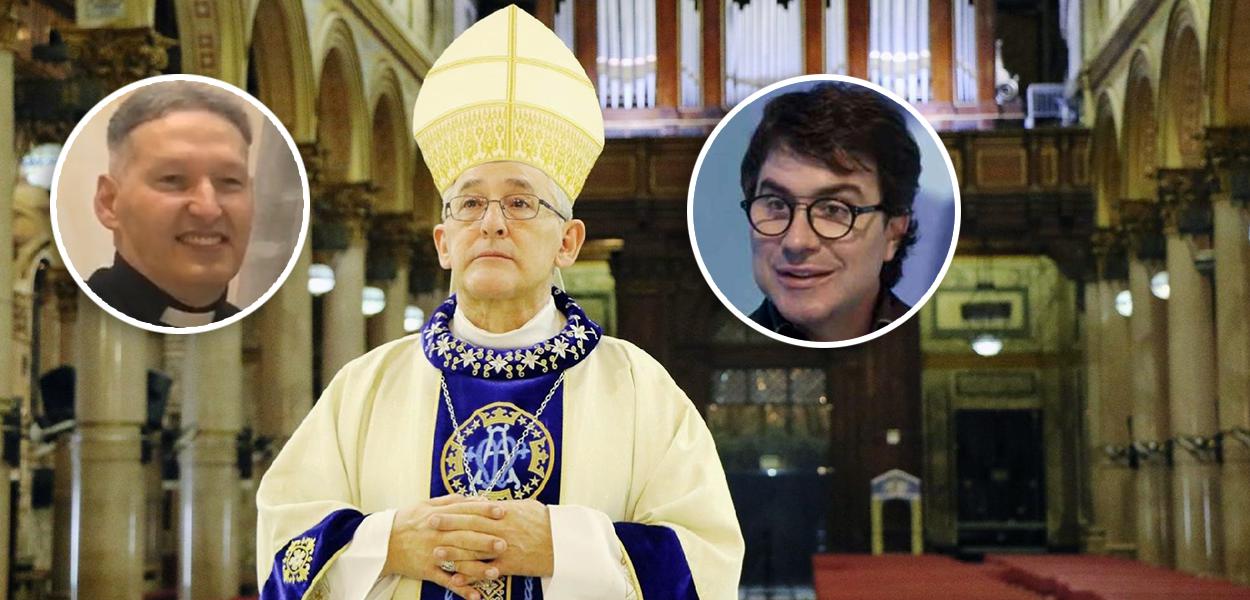 Padre Marcelo Rossi, Dom Alberto Taveira Corrêa e Padre Fábio de Melo (Foto: Reprodução | Divulgação/Arquidiocese Metropolitana de Belém) Padre Marcelo Rossi, Dom Alberto Taveira Corrêa e Padre Fábio de Melo