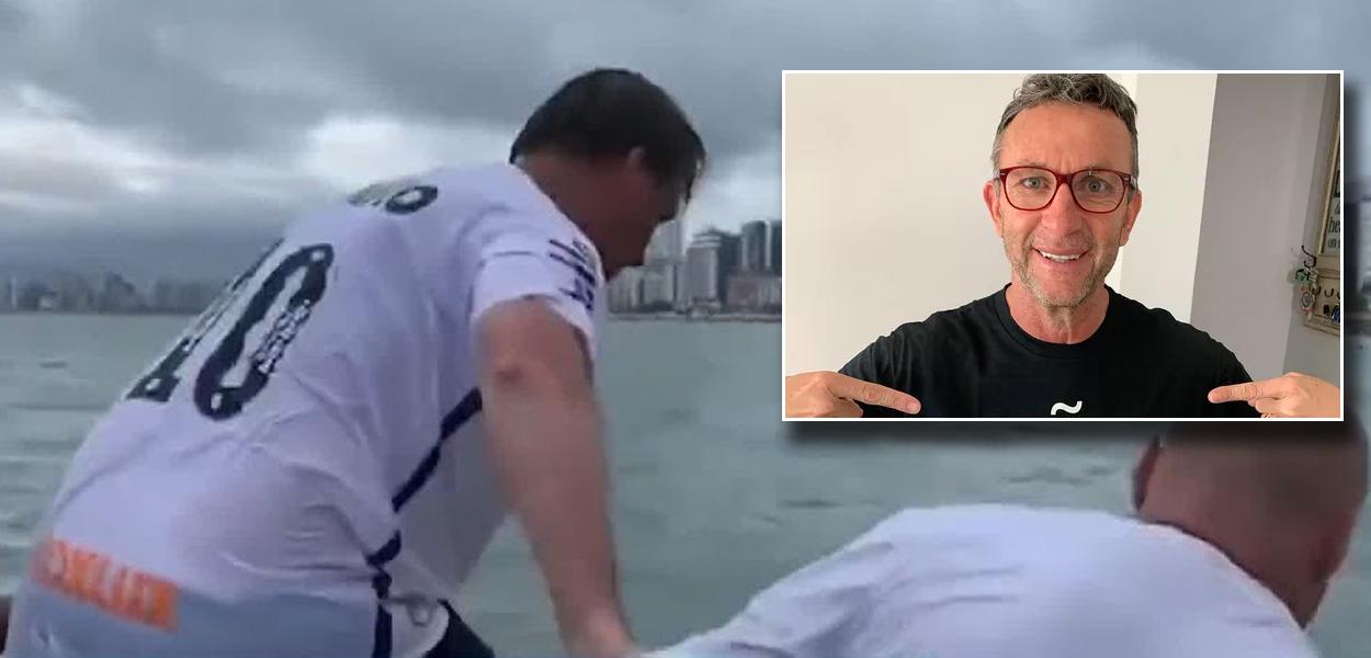 Jair Bolsonaro e Neto (Foto: Reprodução) Jair Bolsonaro e Neto