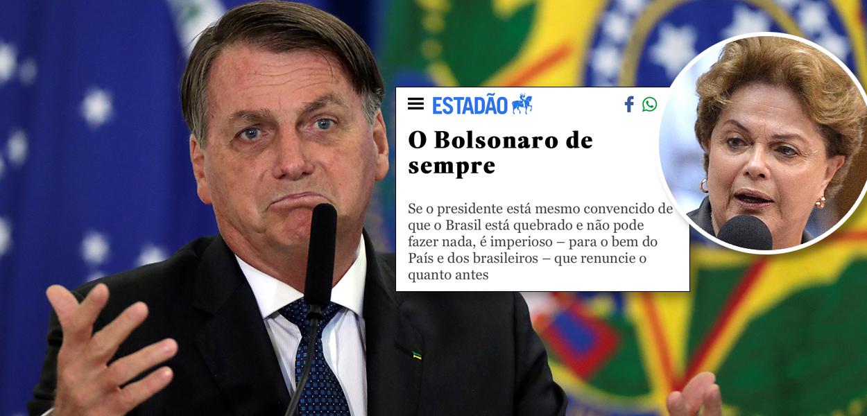 Jair Bolsonaro e Dilma Rousseff (Foto: REUTERS/Ueslei Marcelino | Ricardo Stuckert) Jair Bolsonaro e Dilma Rousseff