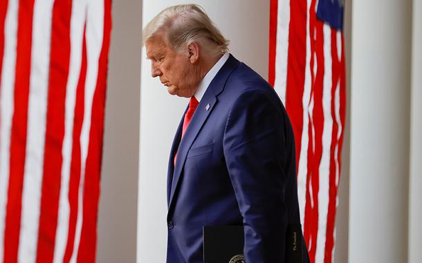Donald Trump, na Casa Branca (Foto: REUTERS/Carlos Barria) Donald Trump, na Casa Branca