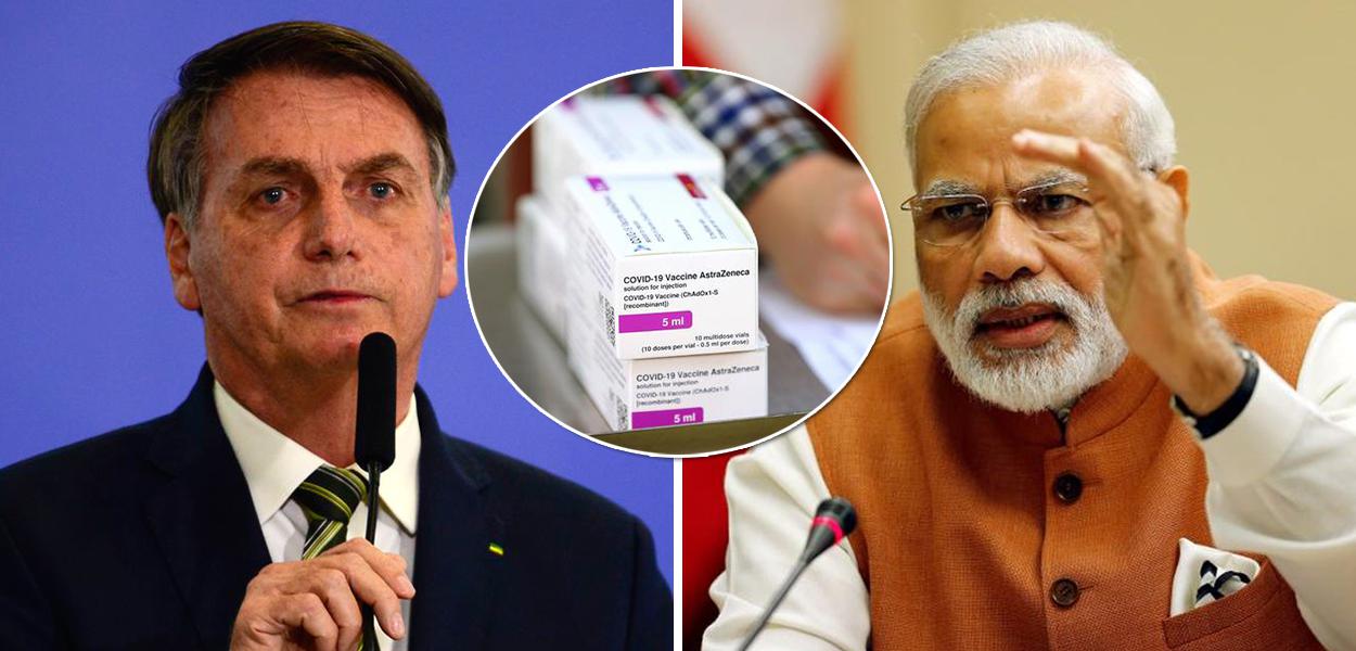 Jair Bolsonaro e o primeiro-ministro indiano, Narendra Modi (Foto: Agência Brasil | Reuters) Jair Bolsonaro e o primeiro-ministro indiano, Narendra Modi