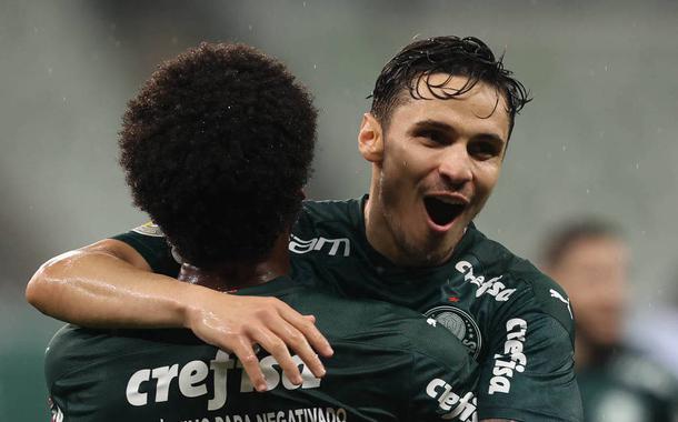 Raphael Veiga e Luiz Adriano - Palmeiras (Foto: Ag.Palmeiras) Raphael Veiga e Luiz Adriano - Palmeiras