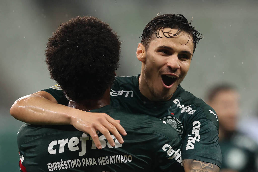 Raphael Veiga e Luiz Adriano - Palmeiras (Foto: Ag.Palmeiras) Raphael Veiga e Luiz Adriano - Palmeiras