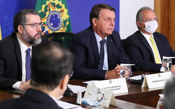Palavras do Presidente da República, Jair Bolsonaro. 26/01/2021 (Foto: Marcos Corrêa/PR) Palavras do Presidente da República, Jair Bolsonaro. 26/01/2021