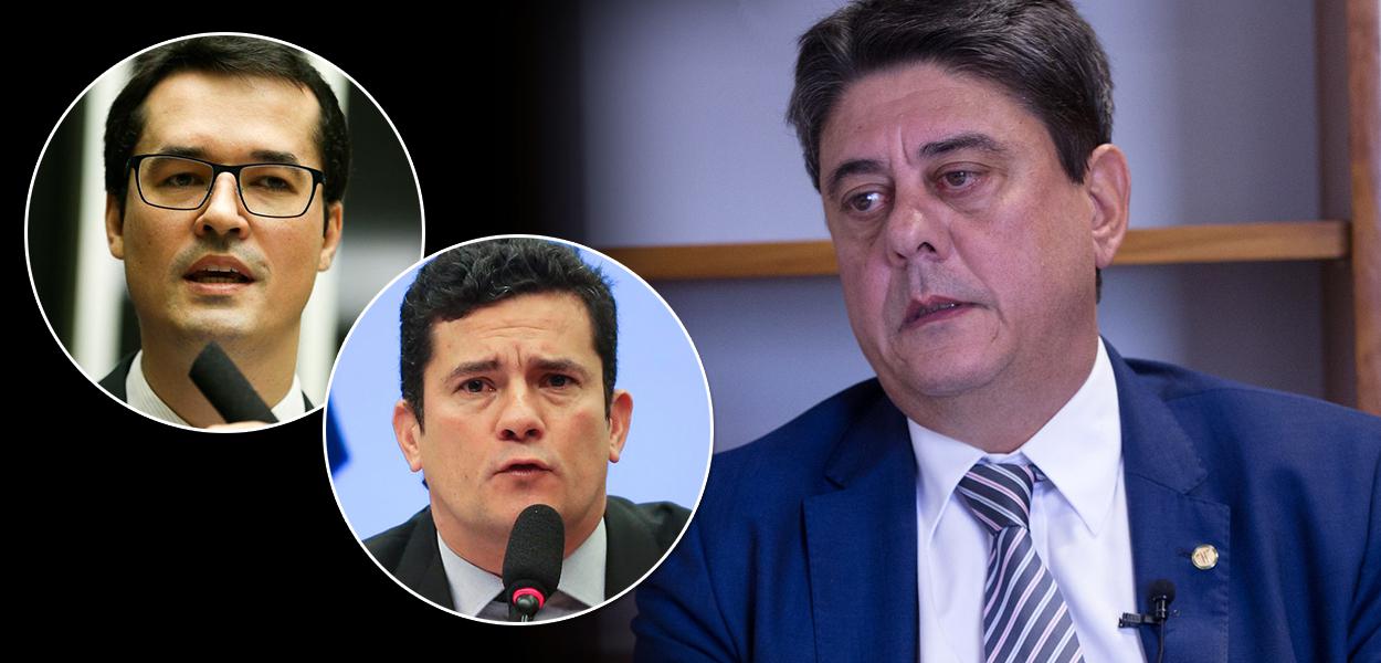 Deltan Dallagnol, Sergio Moro e Wadih Damous (Foto: ABr | Divulgação) Deltan Dallagnol, Sergio Moro e Wadih Damous