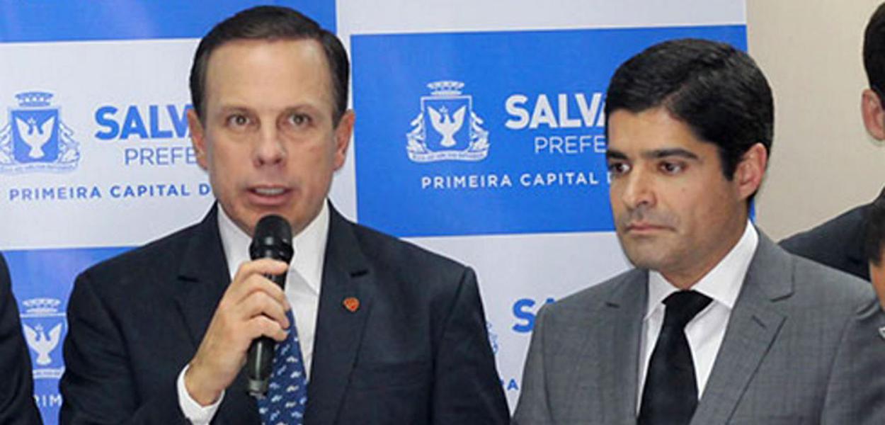 João Doria e ACM Neto (Foto: Leonardo Lucena) João Doria e ACM Neto