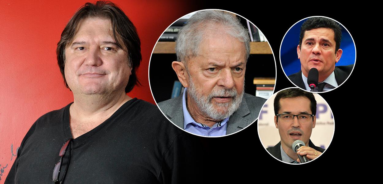 Jurista Pedro Serrano, ex-presidente Lula, Sérgio Moro e Deltan Dallagnol (Foto: Felipe L. Gonçalves/Brasil247 | ABr) Jurista Pedro Serrano, ex-presidente Lula, Sérgio Moro e Deltan Dallagnol