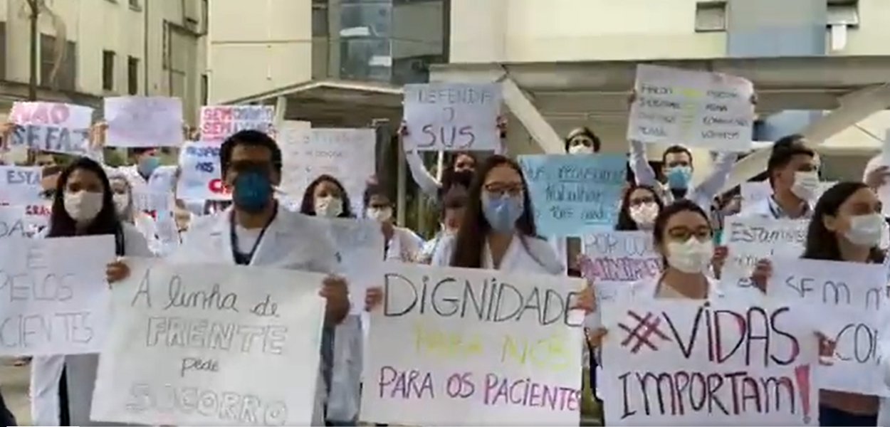 Greve Hospital São Paulo (Foto: Reprodução) Greve Hospital São Paulo