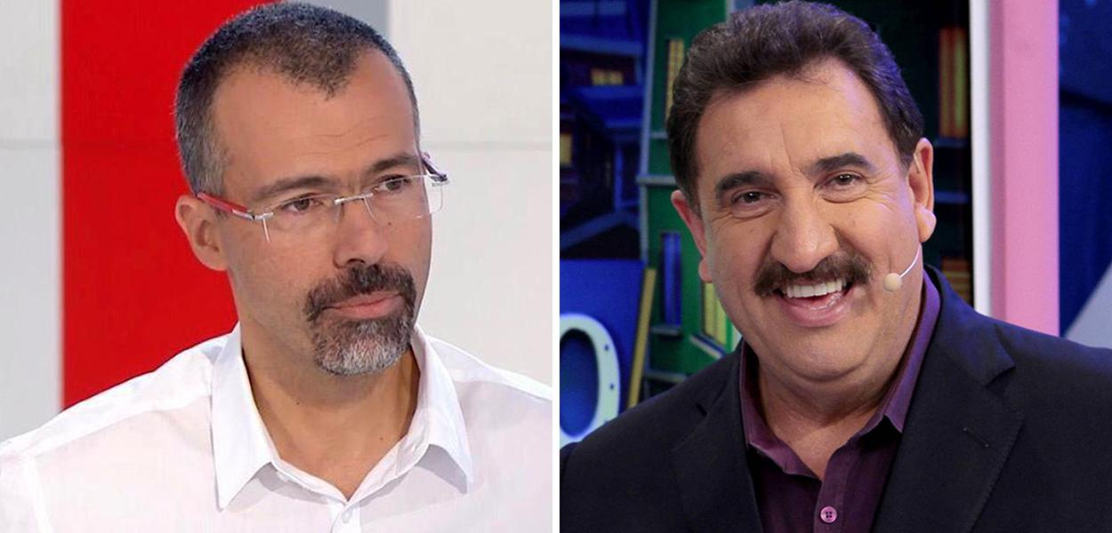 Jornalista Jamil Chade e o apresentador Ratinho (Foto: Reprodução) Jornalista Jamil Chade e o apresentador Ratinho