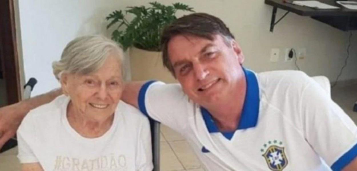 Olinda Bunturi Bolsonaro e Jair Bolsonaro (Foto: Reprodução) Olinda Bunturi Bolsonaro e Jair Bolsonaro