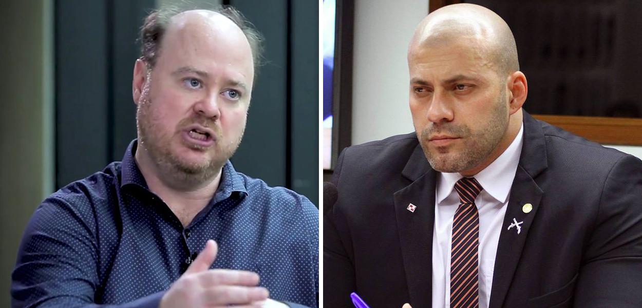 Analista Fernando Abrucio e o deputado Daniel Silveira (Foto: Reprodução | Vinicius Loures/Agência Câmara) Analista Fernando Abrucio e o deputado Daniel Silveira