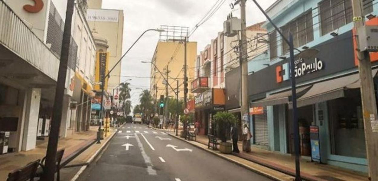 Araraquara em lockdown (Foto: Prefeitura de Araraquara) Araraquara em lockdown