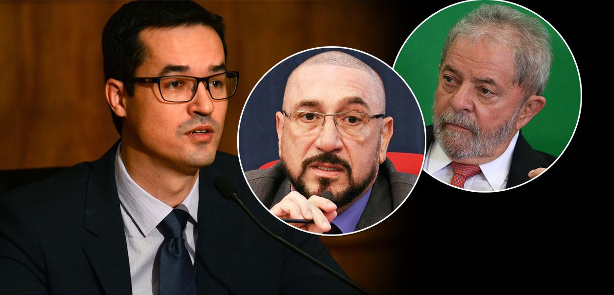 Deltan Dallagnol, Januário Paludo e o ex-presidente Lula (Foto: Divulgação) www.brasil247.com - Deltan Dallagnol, Januário Paludo e o ex-presidente Lula