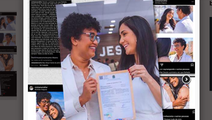 Cíntia e Rafaela se casaram www.brasil247.com - Cíntia e Rafaela se casaram