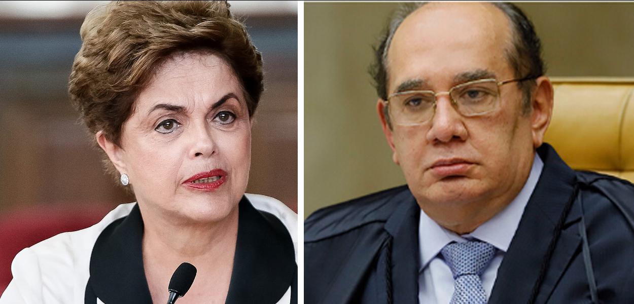 Dilma Rousseff e Gilmar Mendes (Foto: Ricardo Stuckert / STF) www.brasil247.com - Dilma Rousseff e Gilmar Mendes