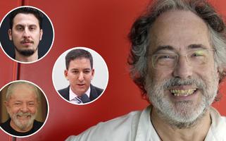 Leandro Demori, Glenn Greenwald, Lula e Pepe Escobar (Foto: Divulgação) Leandro Demori, Glenn Greenwald, Lula e Pepe Escobar