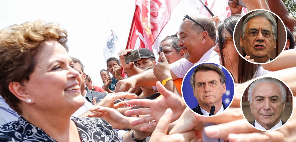 Dilma Rousseff, Jair Bolsonaro, Fernando Henrique Cardoso e Michel Temer (Foto: Divulgação) www.brasil247.com - Dilma Rousseff, Jair Bolsonaro, Fernando Henrique Cardoso e Michel Temer