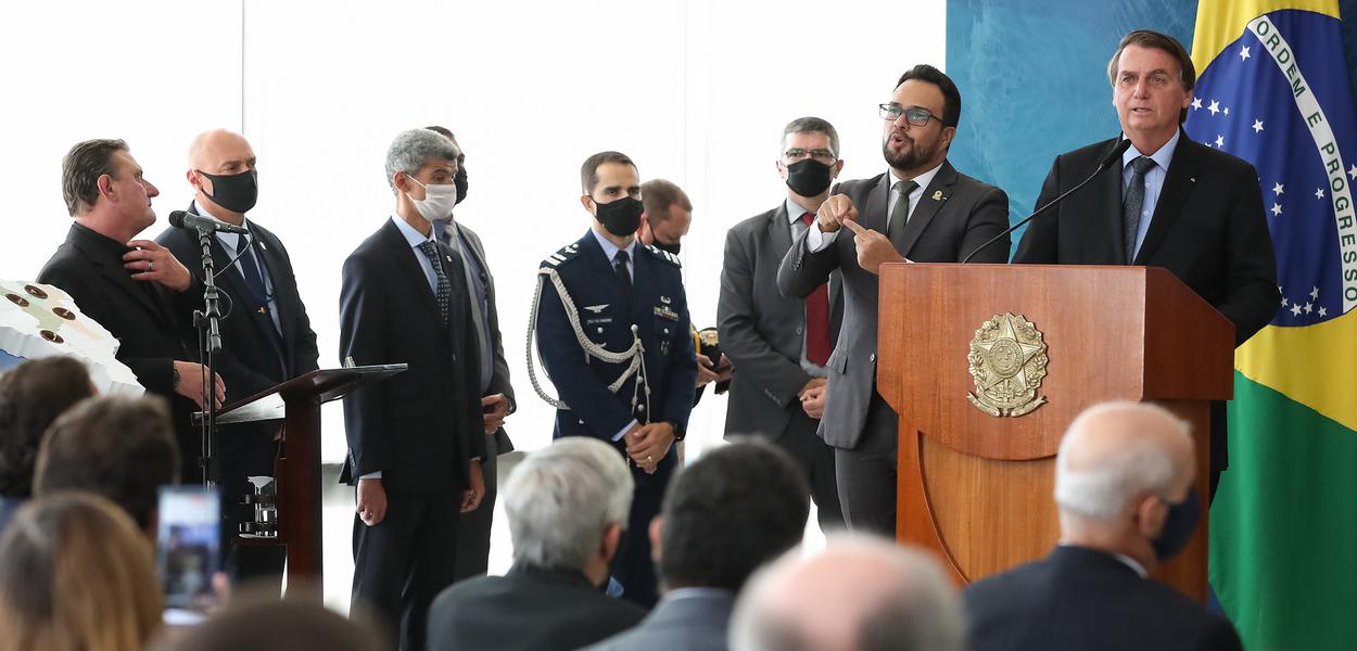 Jair Bolsonaro em cerimônia no Palácio do Planalto (Foto: Marcos Corrêa/PR) www.brasil247.com - Jair Bolsonaro em cerimônia no Palácio do Planalto