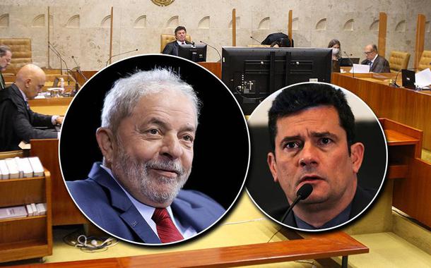 STF, ex-presidente Lula e Sérgio Moro (Foto: STF, Stuckert e ABR) STF, ex-presidente Lula e Sérgio Moro